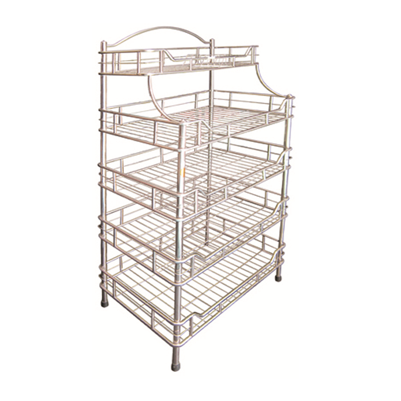Kệ bậc cấp 5 tầng inox