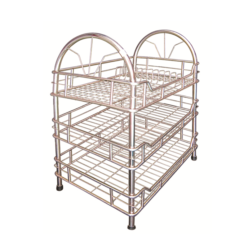 Kệ vòng cung 3 tầng inox