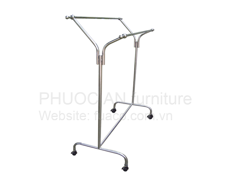 Móc ngang đôi inox