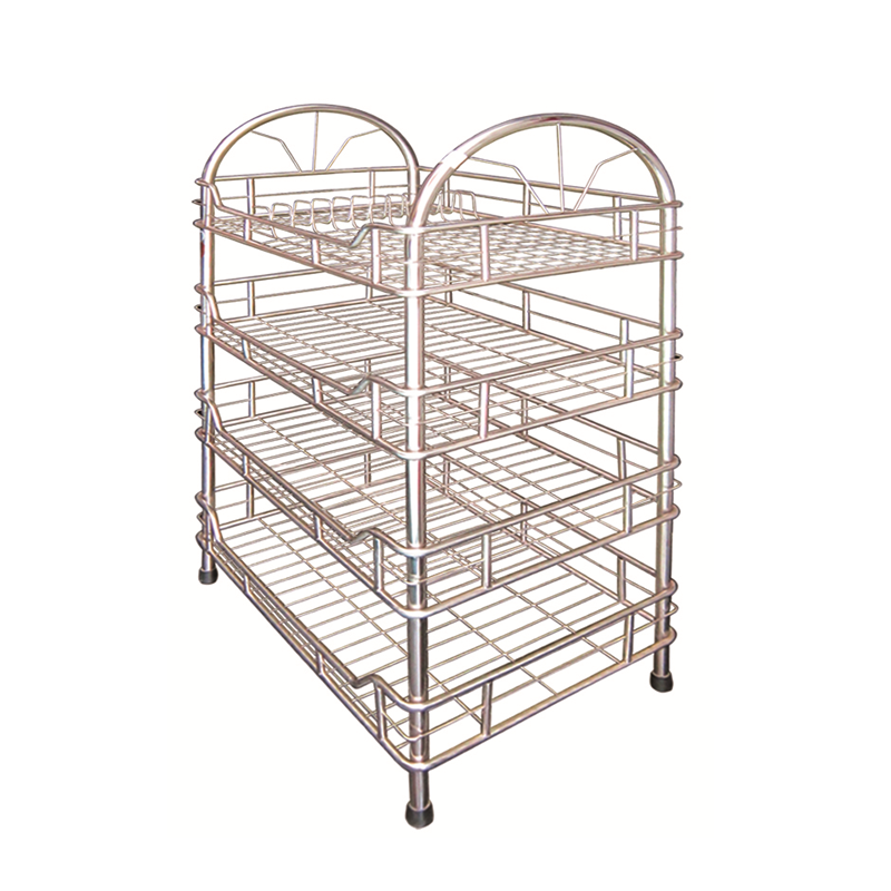Kệ vòng cung 4 tầng inox